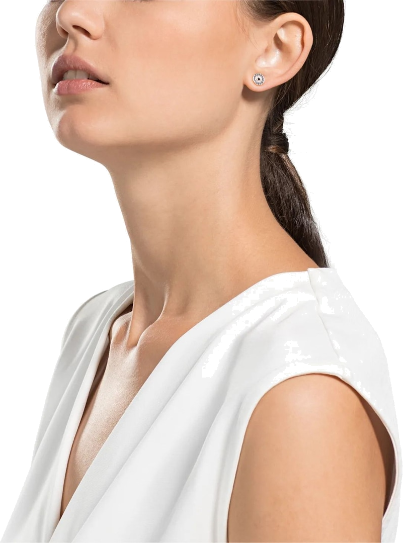 Boucles d'oreilles Swarovski Luckily Evil Eye 5377720 en plaqué or rose avec cristaux multicolores pour femme vue 4