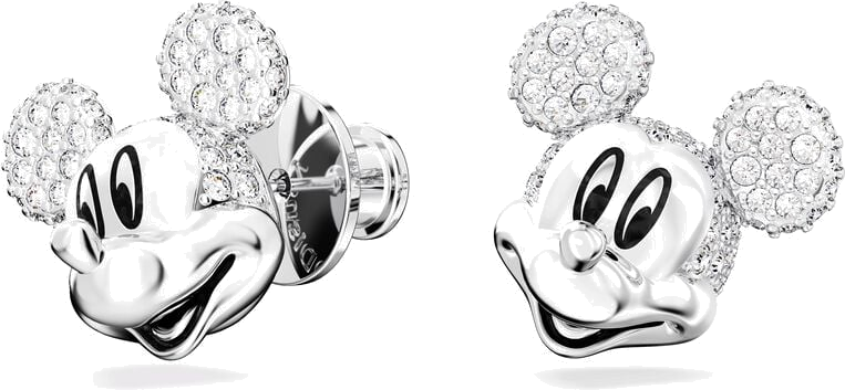 Boucles d'oreilles Swarovski Disney Mickey Mouse 5668781 en plaqué rhodium et cristaux blancs pour femme vue 2
