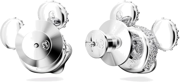 Boucles d'oreilles Swarovski Disney Mickey Mouse 5668781 en plaqué rhodium et cristaux blancs pour femme vue 4