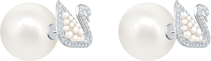 Boucles d'oreilles Swarovski 5416591 en plaqué rhodium argenté pour femme vue 2