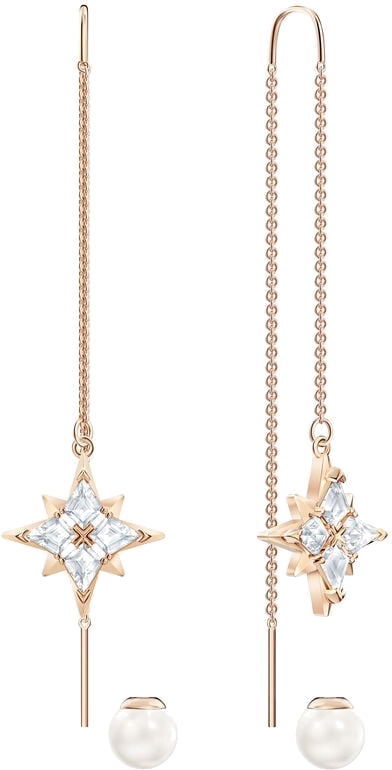 Boucles d'oreilles Swarovski Symbolic Chain 5494344 en plaqué or rose pour femme vue 3