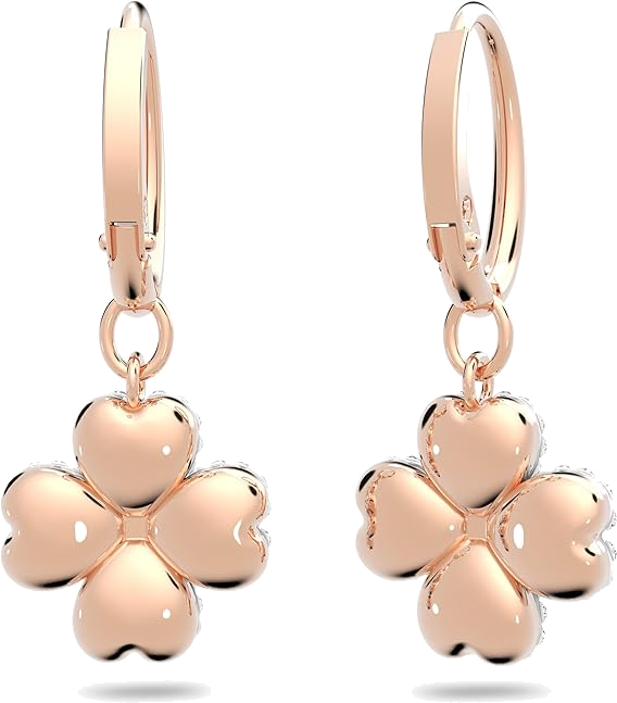 Boucles d'oreilles Swarovski Latisha Flower 5636517 en plaqué or rose et cristaux blancs pour femme vue 2