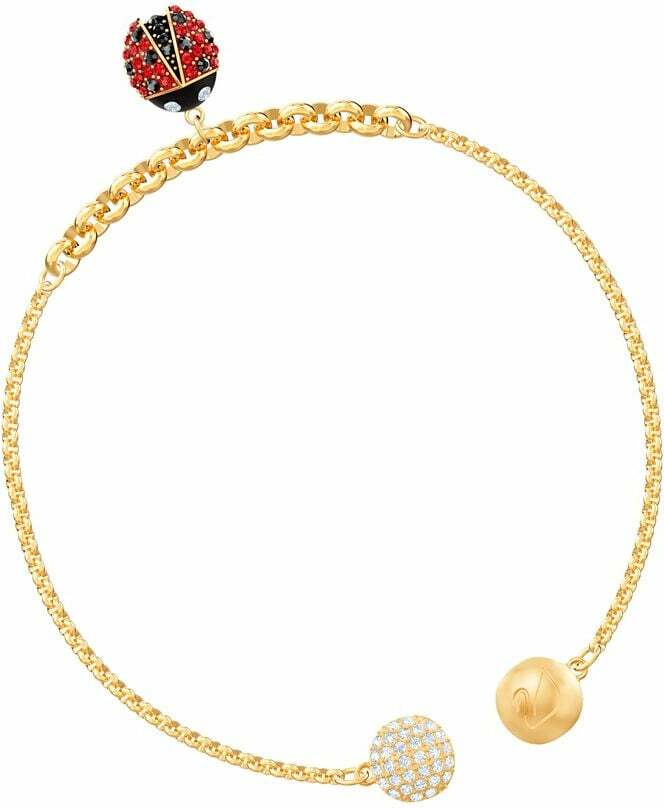 Bracelet Swarovski Remix Ladybug 5466832 plaqué or - Coccinelle porte-bonheur avec cristaux pour Femme vue 3