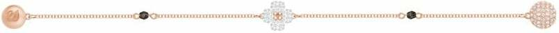 Bracelet Swarovski Remix Clover 5375185 pour Femme, Plaqué Or Rose avec Cristaux Blancs et Noirs vue 2