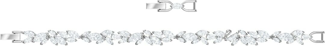 Bracelet Swarovski Louison 5419244 en métal plaqué rhodium avec cristaux blancs - Pour Femme vue 3