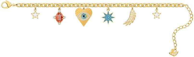 Bracelet Swarovski Lucky Goddess 5461796 pour Femme, Plaqué Or et Cristaux Multicolores vue 2