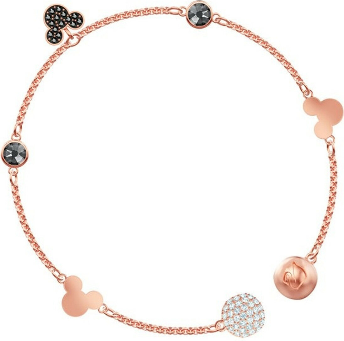 Bracelet Swarovski Remix Mickey 5462360 en plaqué or rose avec cristaux noirs pour femme vue 2