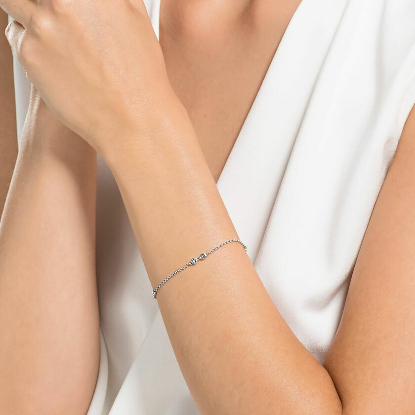 Bracelet Swarovski Remix 5432774 en métal plaqué rhodium avec cristaux blancs - Pour Femme vue 3