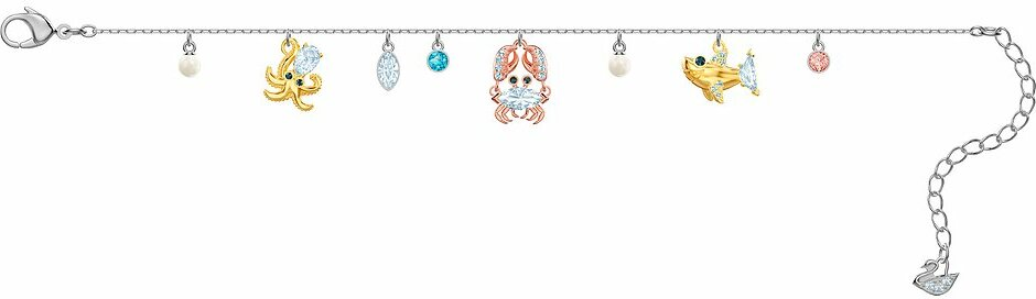 Bracelet Swarovski Ocean 5462584 pour Femme, Plaqué Rhodium Argent et Cristaux Multicolores vue 3