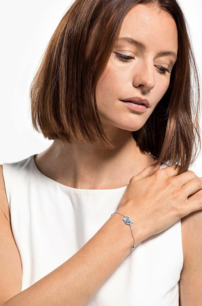 Bracelet pour Femme Swarovski Dazzling Swan 5521473 en Argent Rhodié vue 3