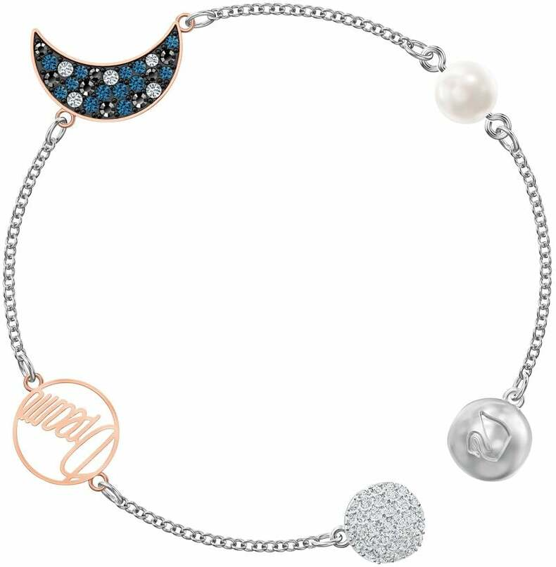 Bracelet Swarovski Remix Moon 5490934 pour Femme en Argent Rhodié avec Perle et Cristaux vue 3