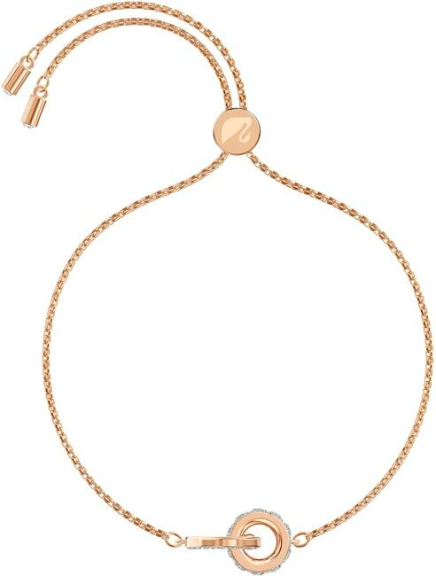 Bracelet Swarovski Further 5501092 pour femme, plaqué or rose avec cristaux blancs vue 2