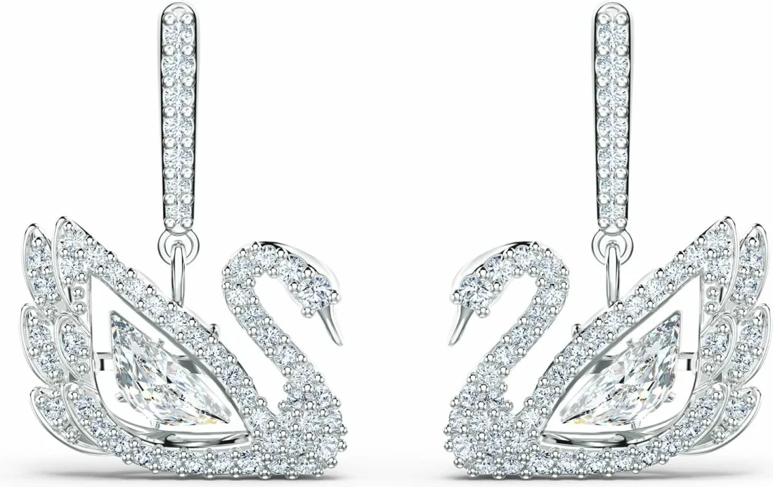 Boucles d'oreilles Swarovski Iconic Swan Lake 5514420 rhodium