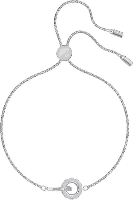 Bracelet Swarovski Further 5498999 pour femme, plaqué rhodium argenté avec cristaux blancs vue 2