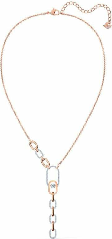 Collier Swarovski Sparkling Dance North 5559324 en plaqué or rose avec cristaux blancs pour femme vue 2
