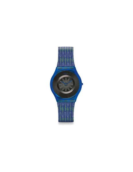 Montre Femme Swatch For the Love of Pattern SFS102  Bleu