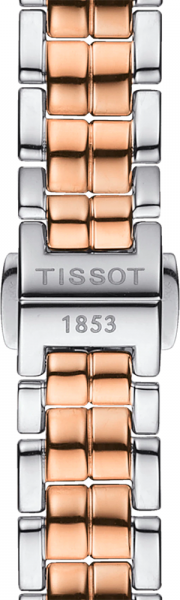 Montre Tissot T-Lady Flamingo T094.210.22.111.00 - Cadran nacre, bracelet acier et or rose - Pour femme vue 2
