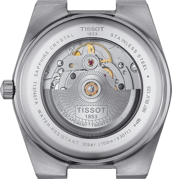 Montre Tissot PRX Powermatic 80 automatique T1374072103100 acier bicolore vue 3