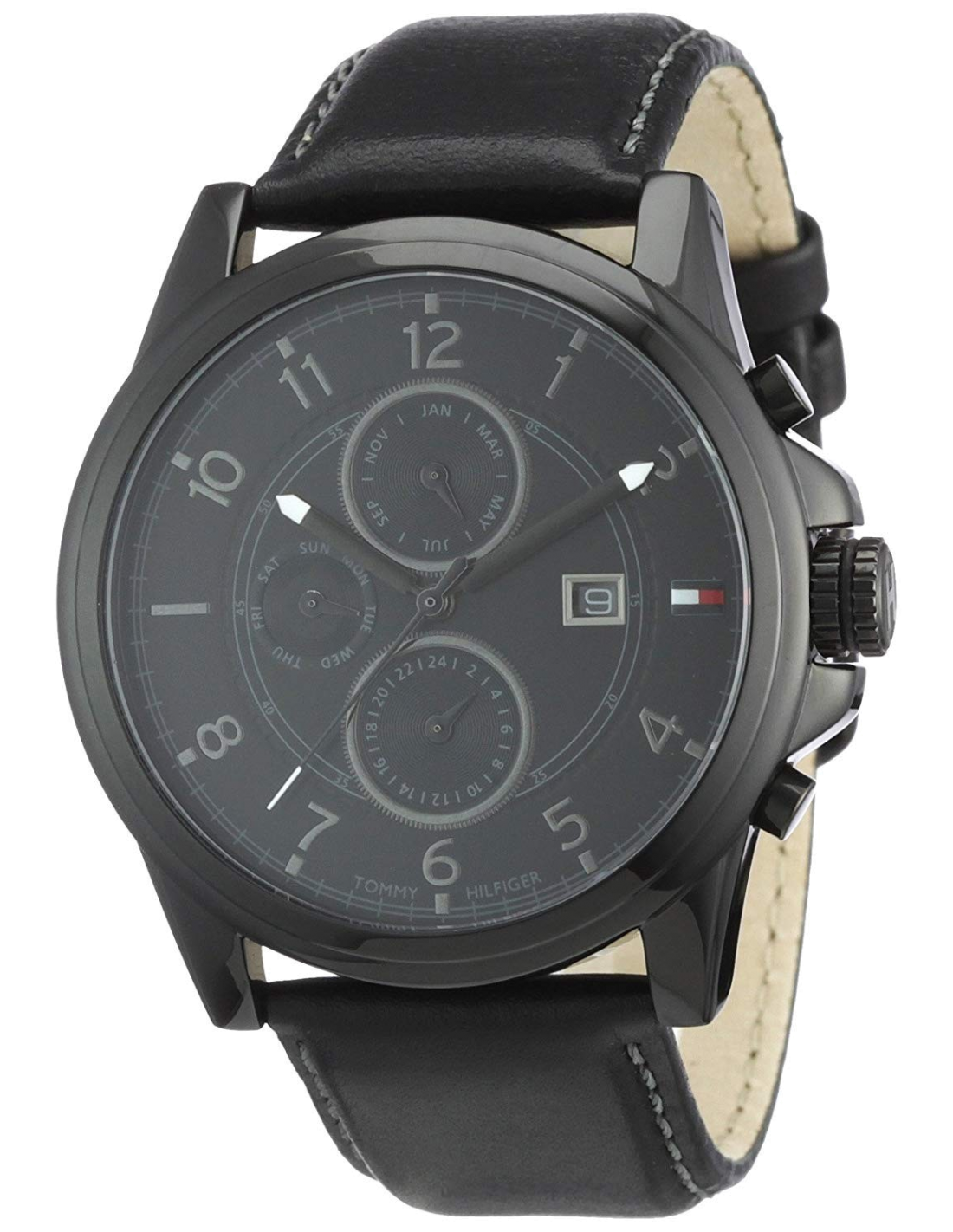 Montre Tommy Hilfiger 1710295 avec bracelet en cuir noir