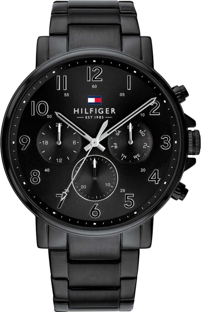 Montre Tommy Hilfiger 1710383 Chronomètre en Acier Noir