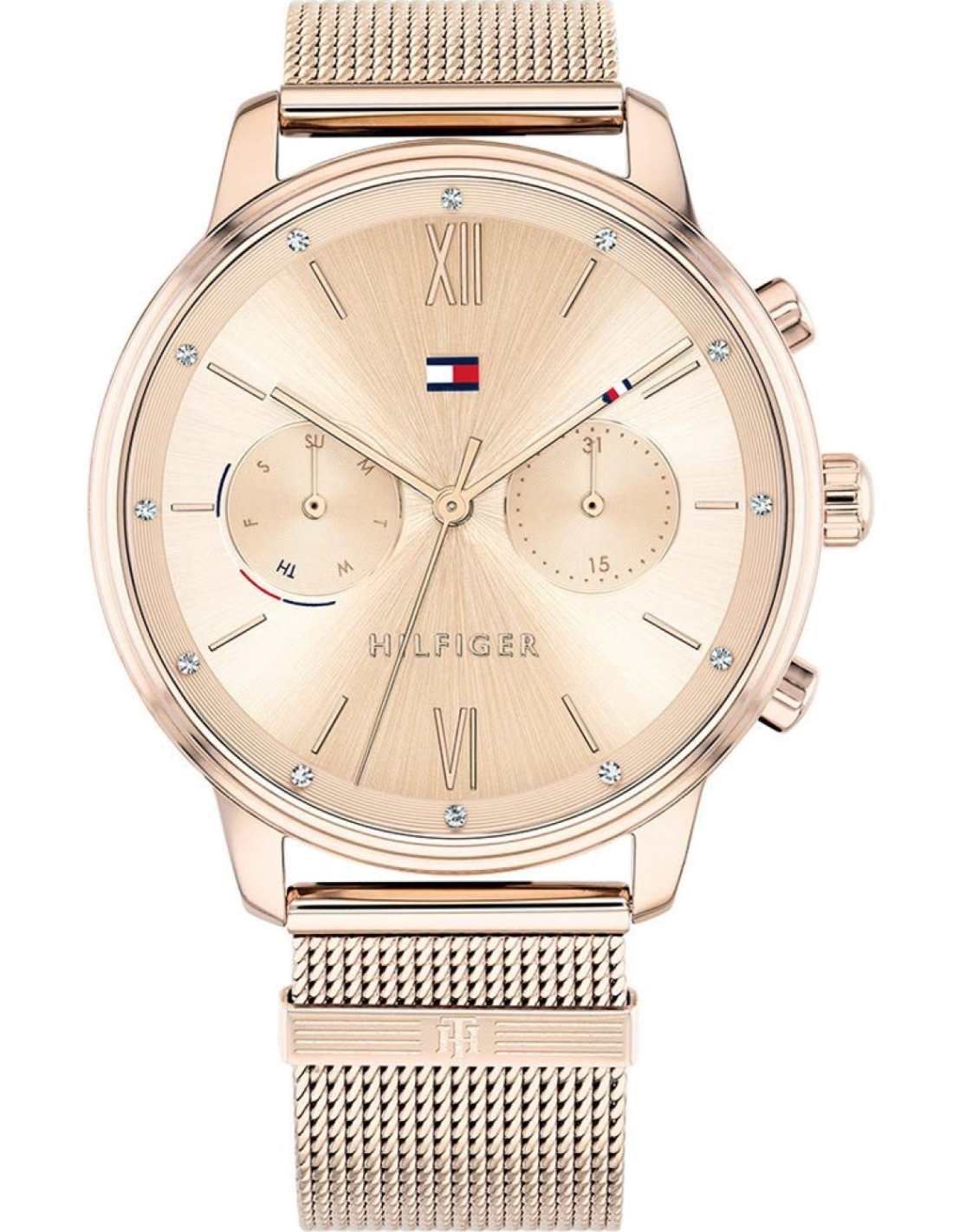 Tommy Hilfiger 1782303 montrant le cadran noir — Montres Outlet