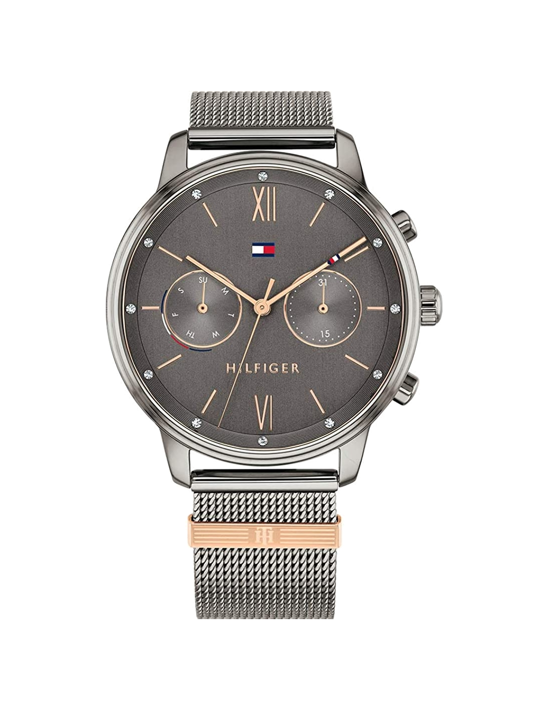 Montre Tommy Hilfiger Blake 1782304 anthracite maille milanaise