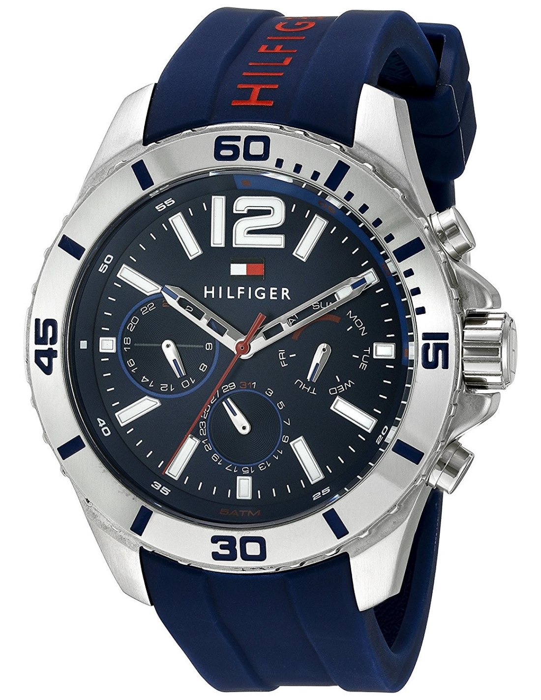 Montre Homme Tommy Hilfiger 1791142 Bracelet Silicone Bleu