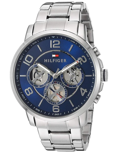 Montre Homme Tommy Hilfiger 1791293 Bracelet en Acier et Cadran Bleu