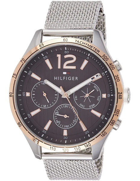 Montre Tommy Hilfiger 1791466 Gavin avec Bracelet en Acier et Cadran Multi-fonctions