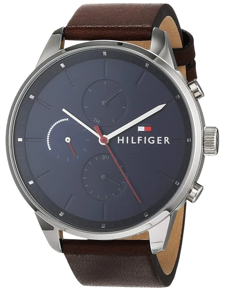 Montre Homme Tommy Hilfiger 1791487 Chase en Acier et Cuir Noir