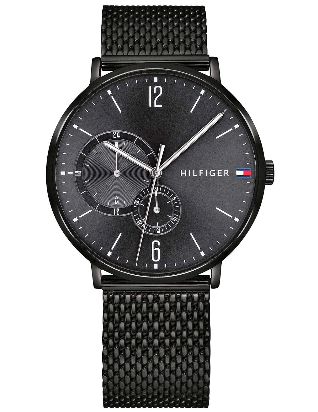 Montre Tommy Hilfiger 1791507 Brooklyn en maille milanaise noire