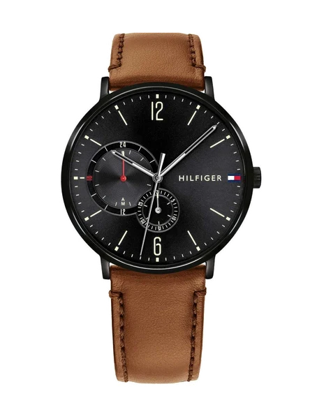 Montre Tommy Hilfiger 1791510 Brooklyn avec Bracelet en Cuir Marron