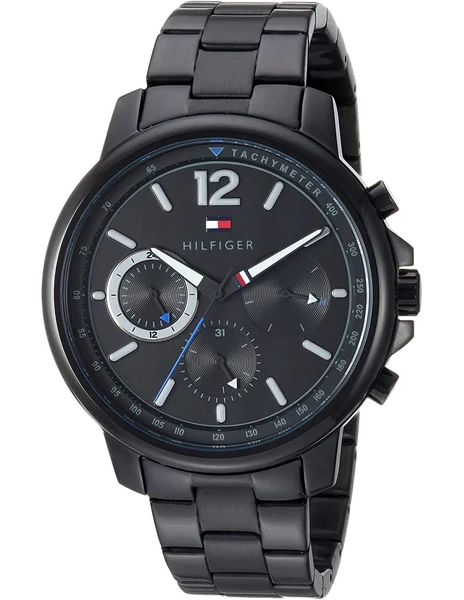 Montre Homme Tommy Hilfiger 1791529 Landon Chronographe Acier Noir