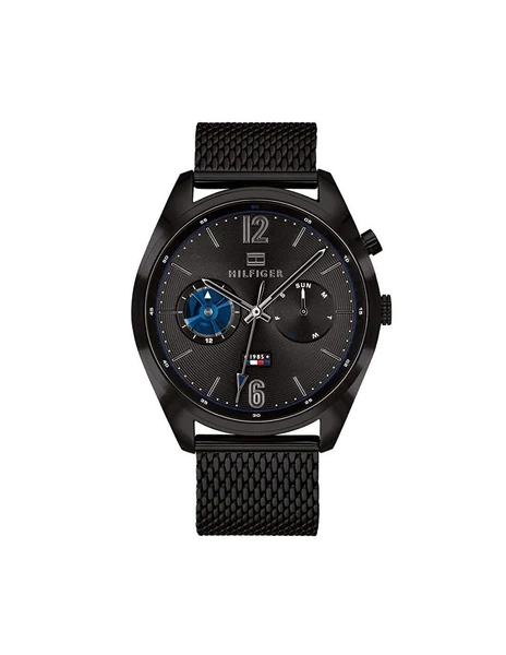 Montre Tommy Hilfiger 1791547 Deacon en Acier Noir et Maille Milanaise