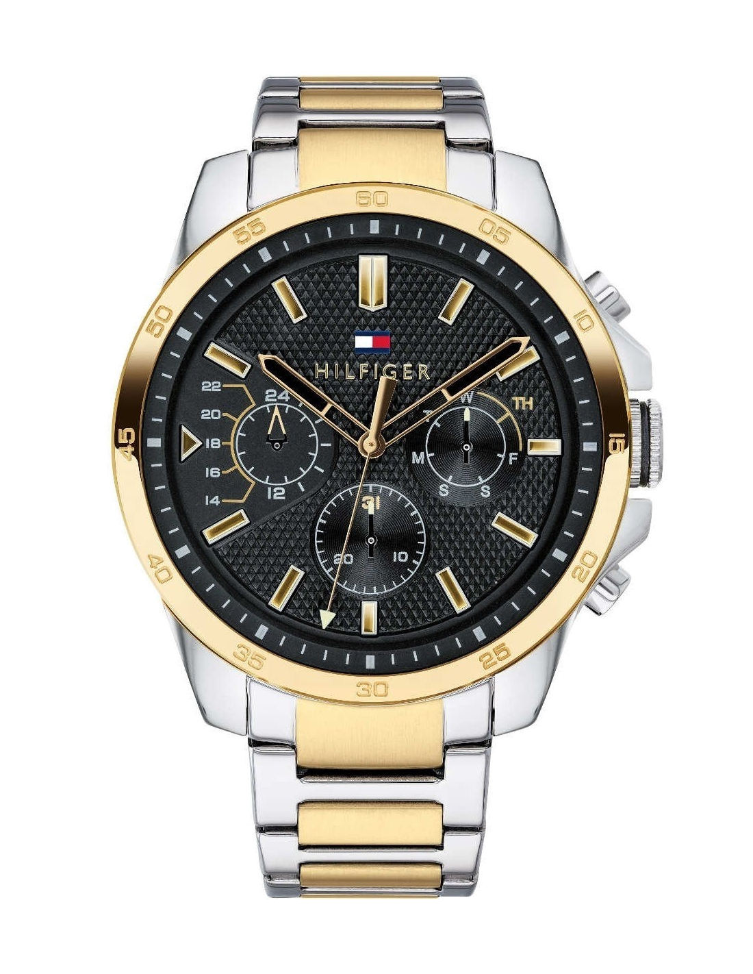 Montre Homme Tommy Hilfiger 1791559 Decker Acier Bicolore et Cadran Bleu