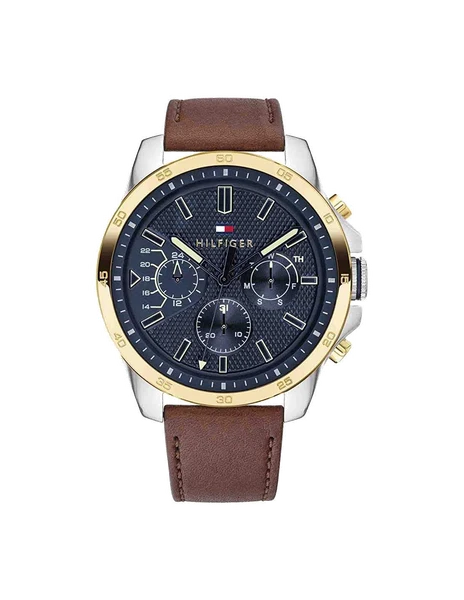 Montre Tommy Hilfiger 1791561 Decker avec bracelet en cuir marron