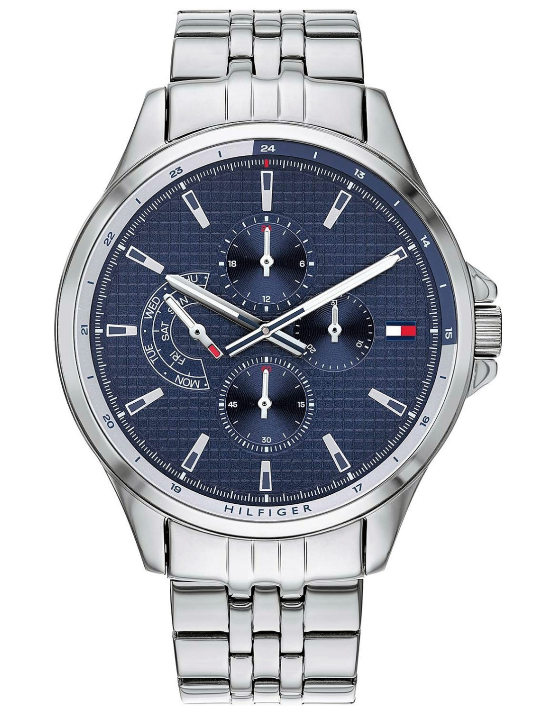 Montre Tommy Hilfiger 1791612 Shawn en Acier Doré et Cadran Bleu