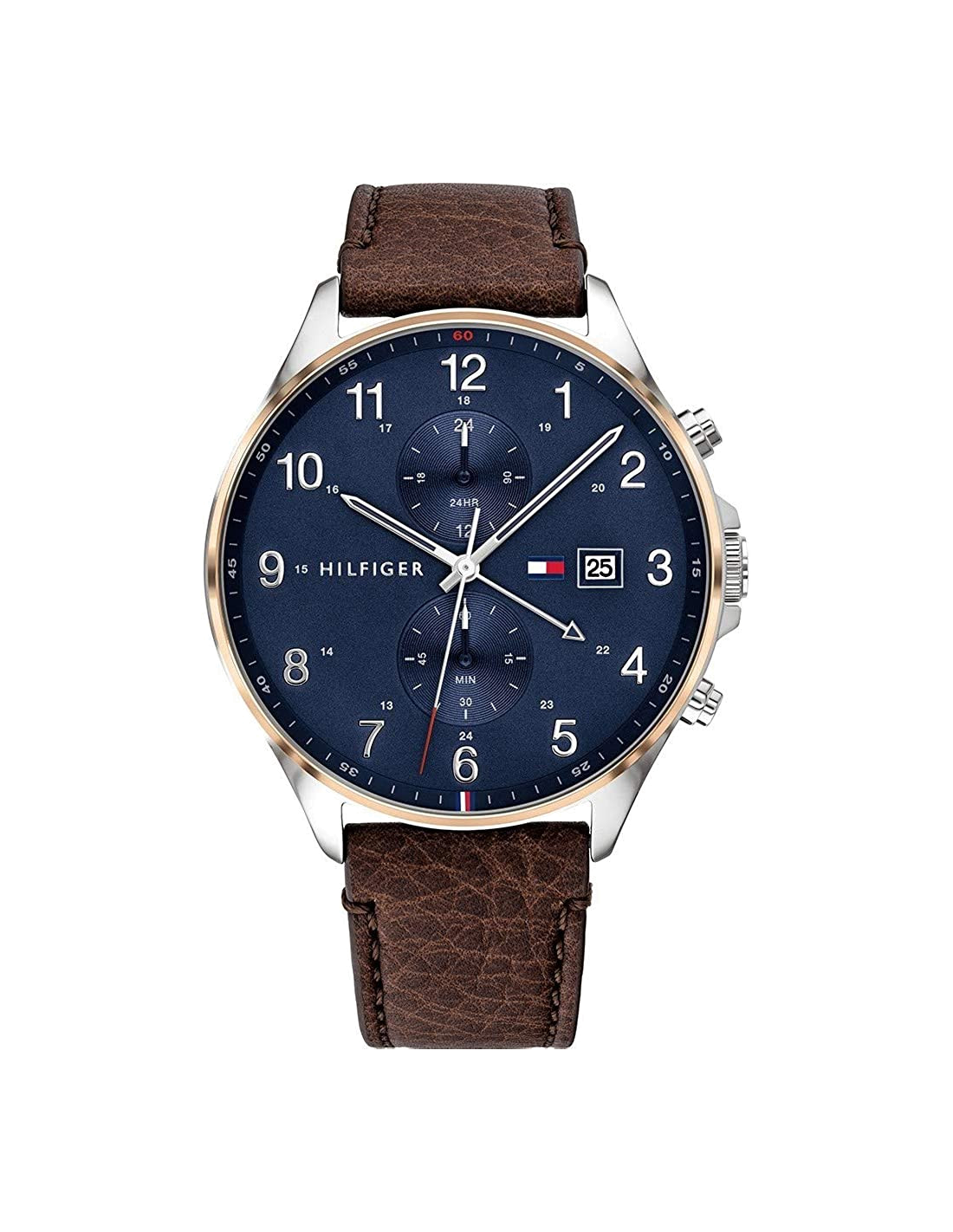 Montre Tommy Hilfiger 1791712 Boîtier Doré et Bracelet Cuir Marron