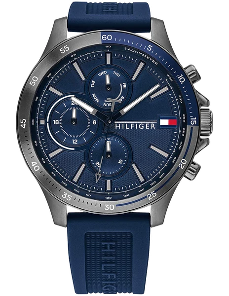 Montre Tommy Hilfiger 1791721 en Acier Doré et Silicone Bleu