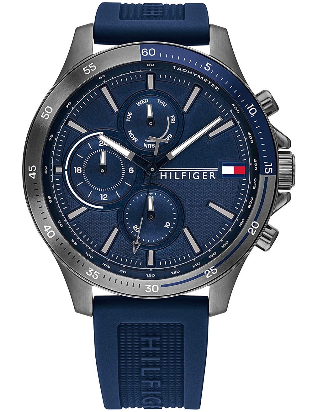 Montre Tommy Hilfiger 1791721 en Acier Doré et Silicone Bleu