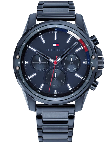 Montre Tommy Hilfiger 1791789 Mason Chronographe en Acier Bleu