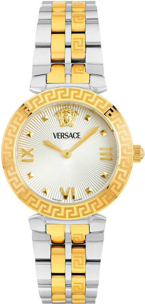 Montre Versace VEOCA0324 en Acier Bicolore et Cadran Blanc