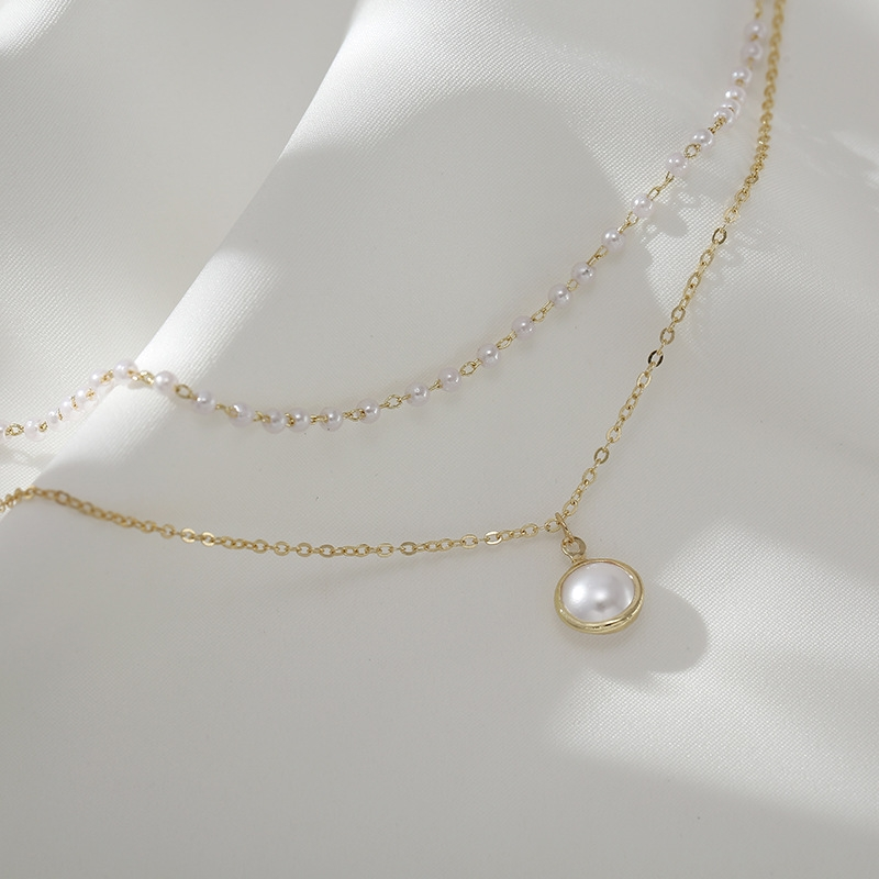 Collier pour femme Victoria Bradley C301 en acier plaqué or fin vue 3