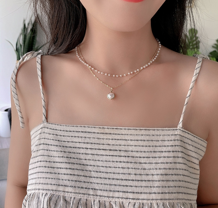 Collier pour femme Victoria Bradley C301 en acier plaqué or fin vue 5