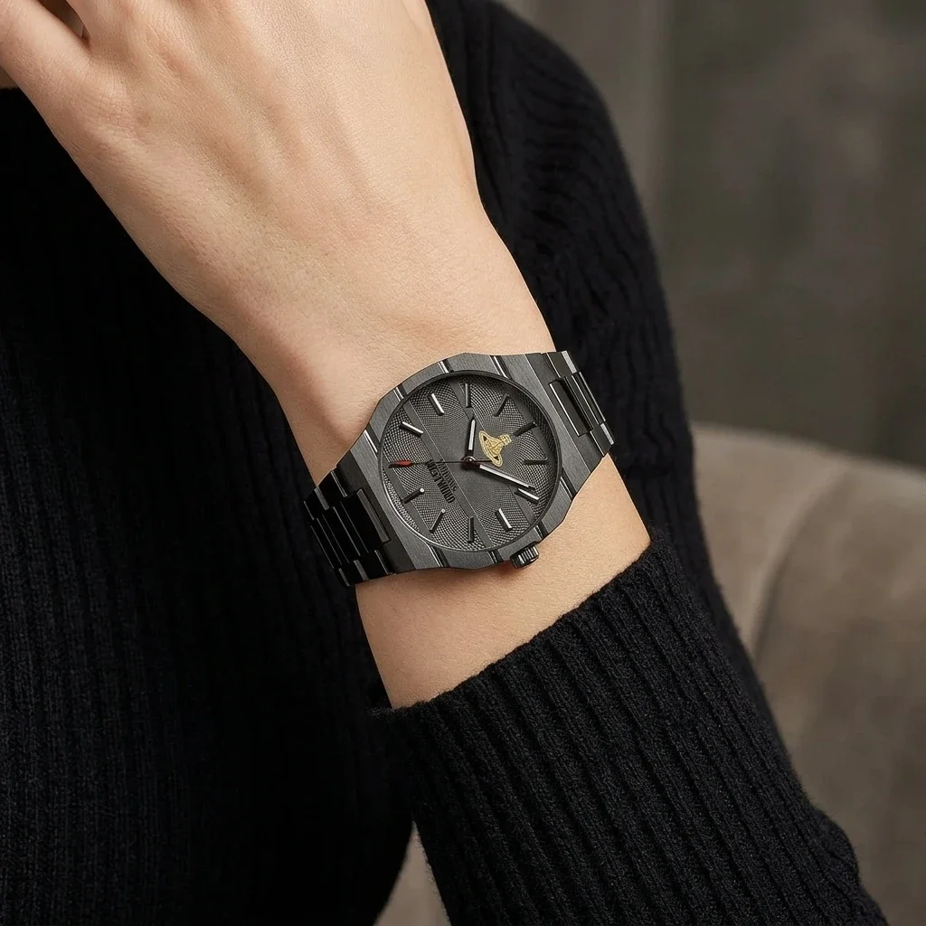 Vivienne Westwood Bank VV294GYGN Black Steel Unisex | Montres Outlet