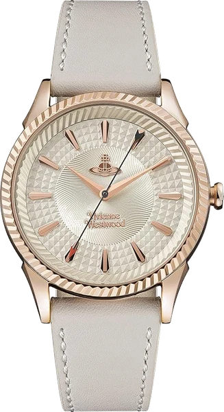 Montre Femme Vivienne Westwood Seymour VV240RSWH bracelet en cuir cadran blanc