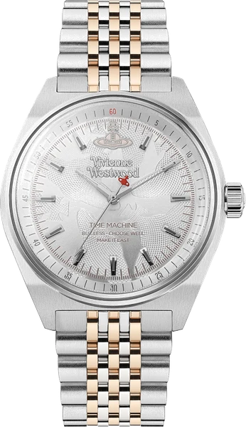 Montre Femme Vivienne Westwood Lady Sydenham VV251WSSR bracelet bicolore en acier cadran argenté