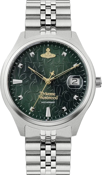 Montre Vivienne Westwood VV261GRSL Bracelet Acier et Cadran Vert Profond