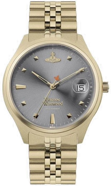 Montre Femme Vivienne Westwood Camberwell VV261GYGD bracelet doré en acier cadran gris