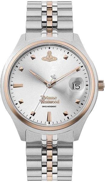 Montre Femme Vivienne Westwood Camberwell VV261SLSR bracelet bicolore en acier cadran argenté